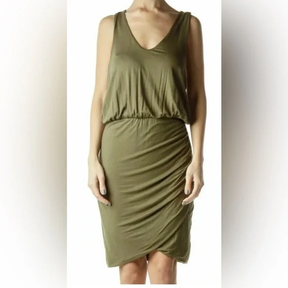 Banana Republic | Dresses | Banana Republic Olive Green Dress | Poshmark